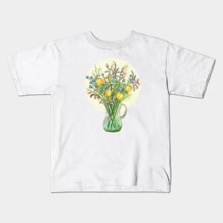 Flowers to Make Your Day Kids T-Shirt